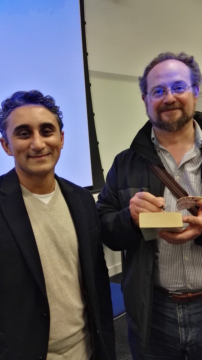 VaseemKhanUK's tweet photo. On another note ... Still a thrill to meet authors you've been reading for years.. and then bully them into signing your 10-year old copy of #ColdGranite Turns out @StuartMacBride is also a decent fellow 😁 https://t.co/0Xvr5v8mTo