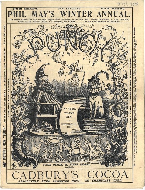 IMAGE OF THE WEEK: Punch cover, 9/11/1895. Linley worked as their Chief cartoonist from 1867 till his death in 1910 buff.ly/2ziSPKs