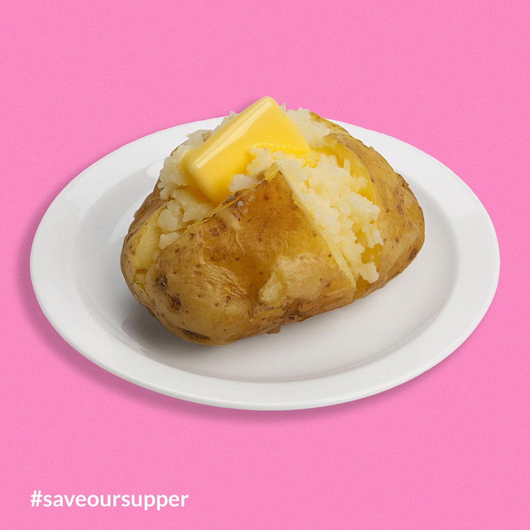 LootApp's tweet photo. Need saving from a jacket potato for dinner tonight? Claim your free takeaway with #saveoursupper - see here: https://t.co/LD74cx1ipv https://t.co/Ic72bbJu44