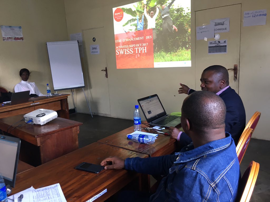 Reaganmwanawek1's tweet photo. @SwissTPH @Jeune_S3 @CORACON_DRC État d'avancement des activités SEPT-OCT 2017 @SwissTPH au bureau du #Coracon à #DRCongo ce jeudi https://t.co/wB4kCdNjQx
