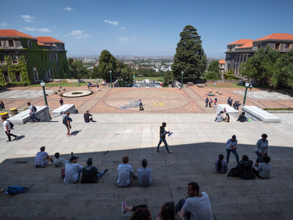 uct_guy's tweet photo. The UCT grounds and cleaning staff really have gone above and beyond to get campus cleaned up after all the protests and destruction. #UCTShutdown https://t.co/ixaIdATZmg