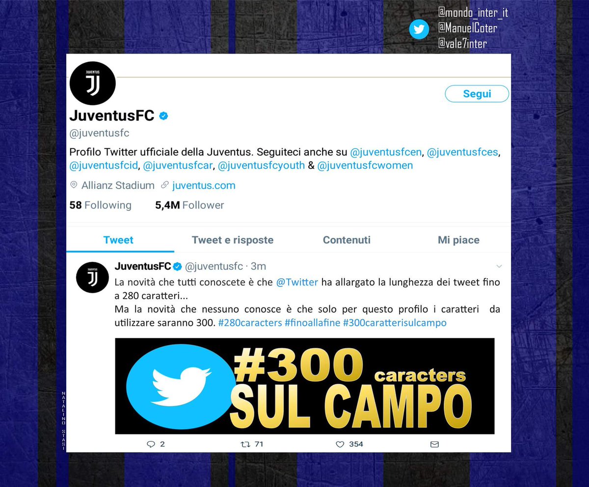 mondo_inter_it's tweet photo. 😂😂😂
#Twitter280Characters per molti ma non per tutti...
#Twitter #Juventus #finoallafine
#Inter AMALA #MondoInter https://t.co/iODoT4ETz3
