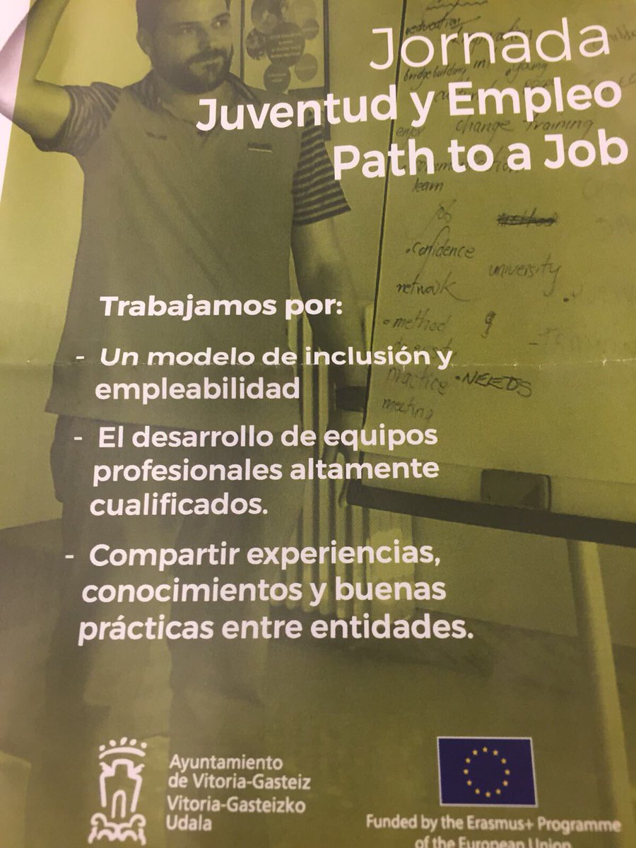 porvitoria's tweet photo. Nuestra concejala @isabelmtz_xvg ha estado hoy en la Jornada "Juventud y Empleo" #pathtoaJob que se ha celebrado en Villa Suso https://t.co/StNBY8ZAAA