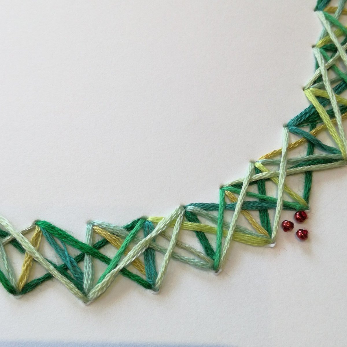 cottamarts's tweet photo. Getting festive with the stitching #handsewn #slowstitching #festivethreads #handmade https://t.co/c1K85VDQ88