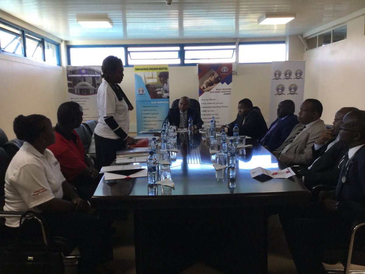 KRACare's tweet photo. KRA meets MTRH Board to discuss health issues. In line with our 2017 CSR focus on health, KRA will refurbish and adopt the paediatric renal ward at Moi Teaching and Referral Hospital. #TPM2017 #HealthCare #KenyaAtHeart https://t.co/HcECU3SHMz