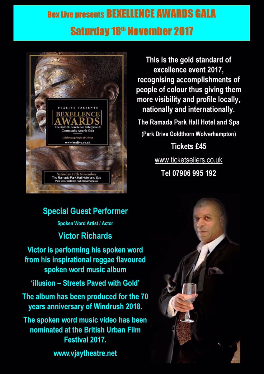 victor_richards's tweet photo. #bexlive #bexawards #victorrichards #windrush #wolverhampton #spokenword https://t.co/usgSKYgyIq