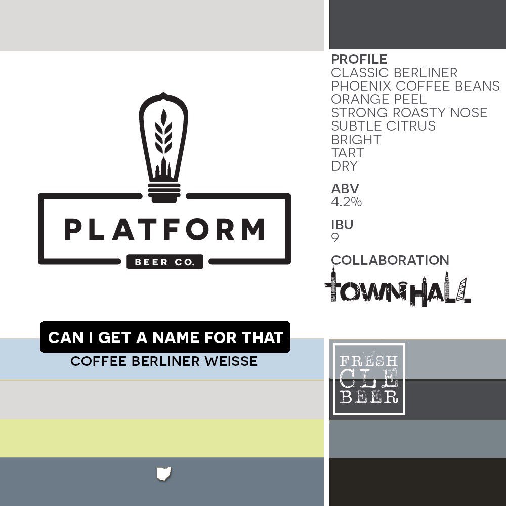 PlatformBeerco's tweet photo. 2 new beers out tomorrow! Coffee Citrus Sour #collab with @TOWNHALLOHC &amp; a Alt Bier! @BrewStuds @joecimperman @ohiocitytweets @SOLODistrictOC @draftmag @beerpulse @allaboutbeer #freshclebeer #canigetanameforthat #bellybuttonwindow https://t.co/xVYYQJMYwL