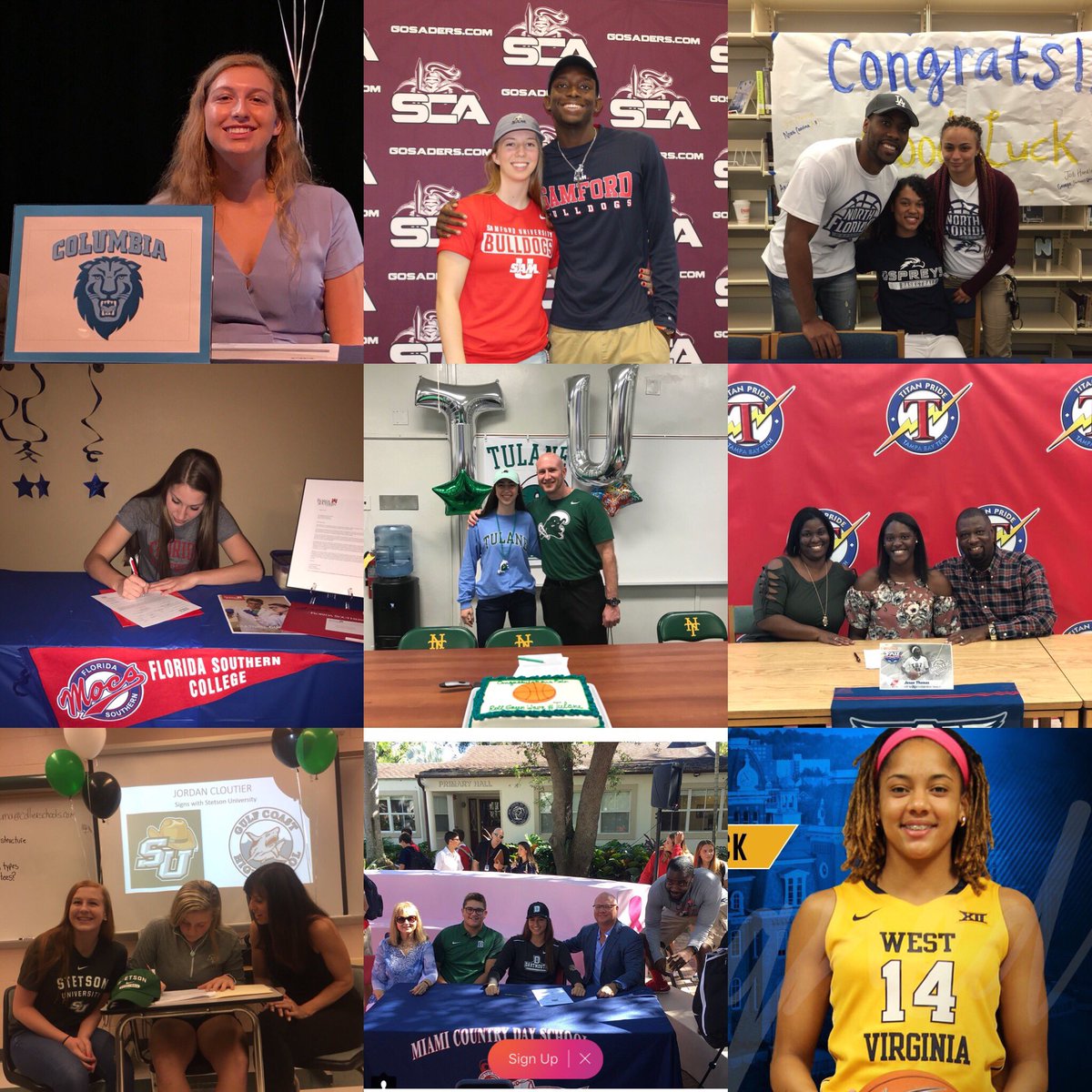 SUTSReport's tweet photo. These ladies deserve all these smiles. #signingday #senduspics https://t.co/KpPQNNNE88