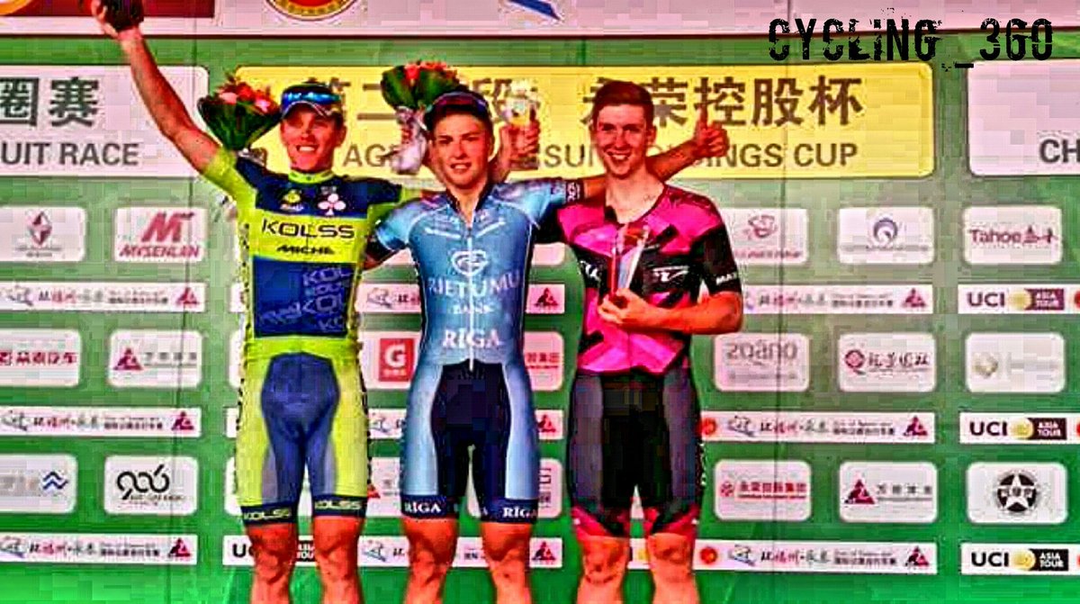 cycling_360's tweet photo. #TourofFuzhou stage 2 result
1 @Maris_Bogdanovi 🏆 @RietumuDelfin 
2 A.Kulyk @KolssTeam 
3 @kaden_groves - St. George Cycling Team

#TourofFuzhou @cycling_360 https://t.co/dcTwWjkaj2