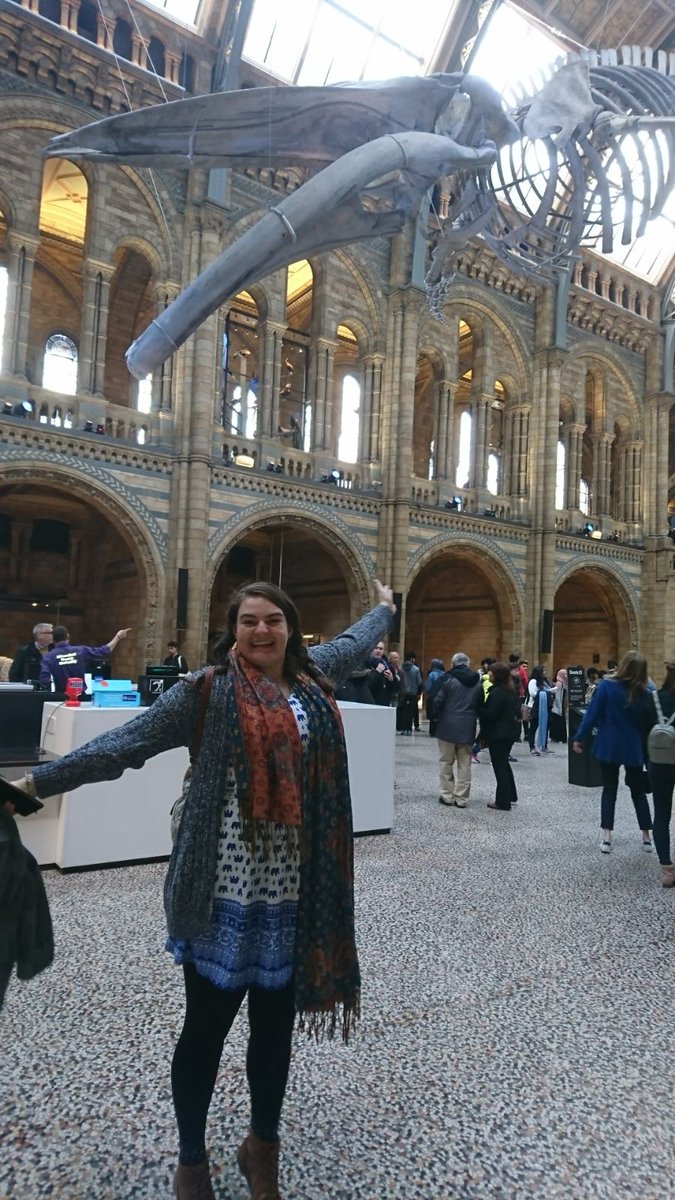 cathgem2000's tweet photo. After an amazing time at the @mcsuk AGM last night, where better to go next than @NHM_London to see Hope! #MCS2017 #BluePlanet2 https://t.co/B2Q0xbJQd4