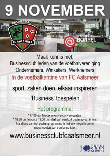 Heb je tijd om na 17.00 uur jouw zakelijke netwerk uit te breiden? Dan ben je meer dan welkom in #Aalsmeer. #netwerken #business #zakendoen