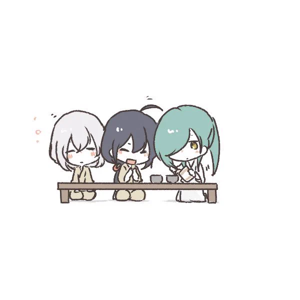 分けてあげるにっかりくん。 