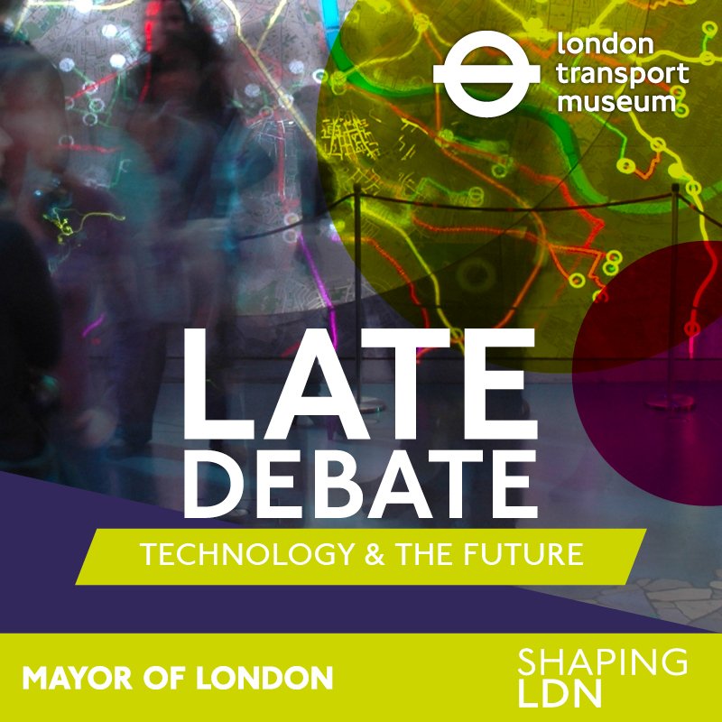 LTMInterchange's tweet photo. #LTMLate Debate Technology and the future @ltmuseum is today! Join us to debate and workshop the city of the future #ShapingLDN https://t.co/corvAh81aj https://t.co/OyyY7sTZGB