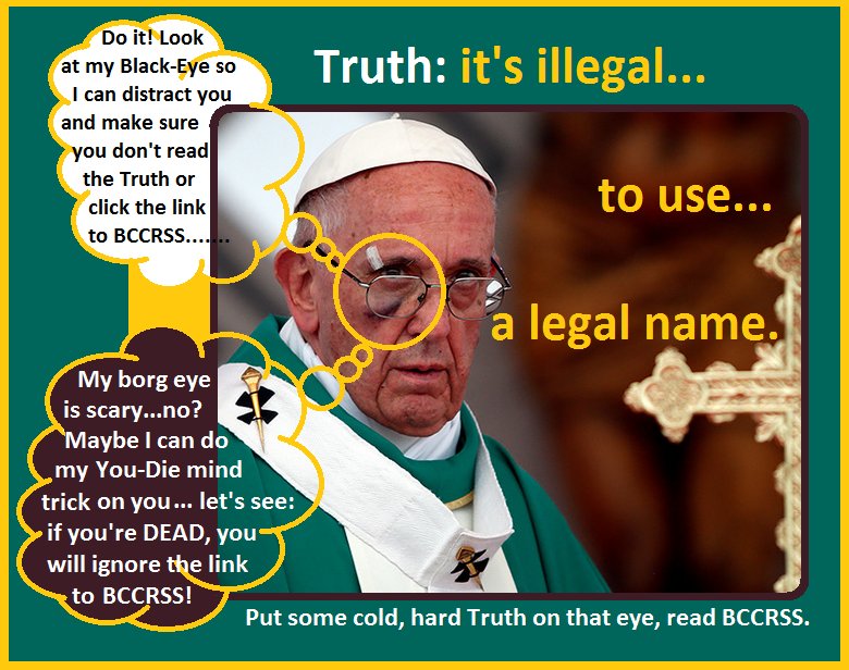 IceTruth1's tweet photo. @NBCNews Yet #PopeFrancis & #RomanCult a #rooted in #legaldeathcult which harms every living thing! #hypocrisy
#TruthIsTheJudge #TruthBillboards #BCCRSS
https://t.co/Drk6LhtTdu
#NBCNews: JUST IN: Vatican to ban the sale of cigarettes to employees "as of 2018" https://t.co/1W7nV6xDJC