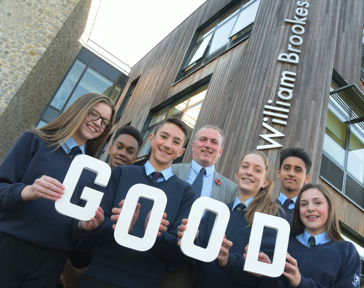 William Brookes School has been rated GOOD by Ofsted