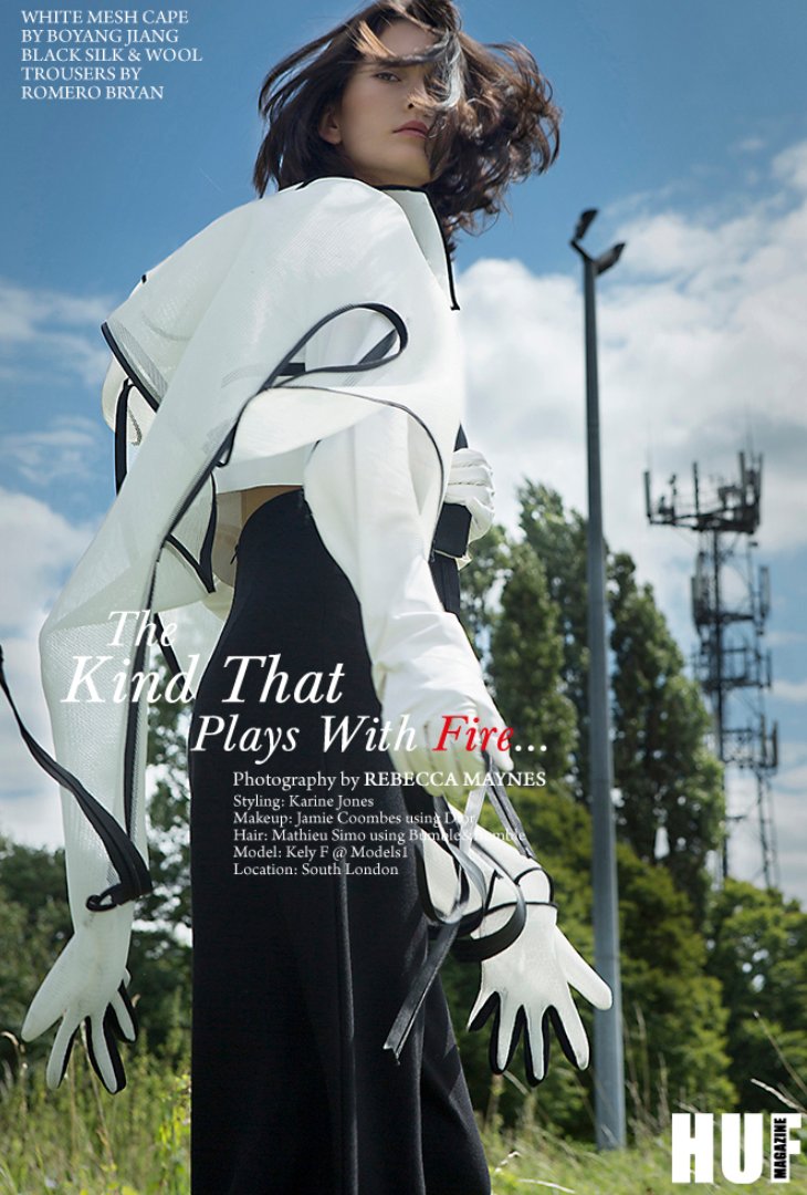 FashionCroLDN's tweet photo. New Editorial "The Kind That Plays With Fire" styled by @AestheticCandy for @hufmagazine featuring our designers #MariaCotuna #BoyangJiang #Gofefe #ShurRuitz https://t.co/1eUFkapeBy