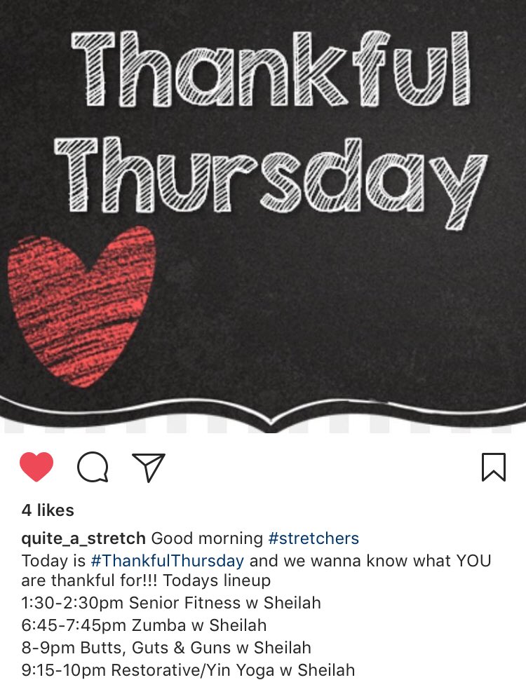 quiteastretch_'s tweet photo. #Zumba #Yoga #HamOnt #Thankful #Wellness #30For30 https://t.co/biYUm8ZgMp