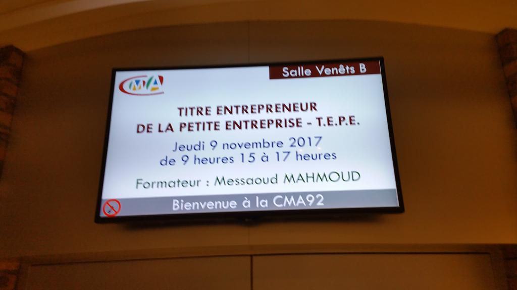 Form2com's tweet photo. Aujourd'hui à la @CMA92HDS pour le programme TEPE "Organiser et développer ses ventes"
@LeCnam #entrepreneur #businessdev https://t.co/qSHnylQB0a