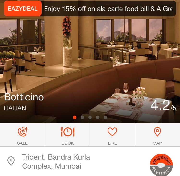 Book the winner of Vir’s Choice Best Italian Restaurant on the EazyDiner app &amp; enjoy an unforgettable meal! #EDAdvantage