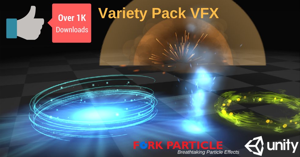 ForkParticle's tweet photo. Thanks for the amazing response #Unity3D devs towards this FREE #VFX Pack! 😍 @UnityAssetStore Link: https://t.co/MkNUu8T2Qp https://t.co/vbJwRoQUg6