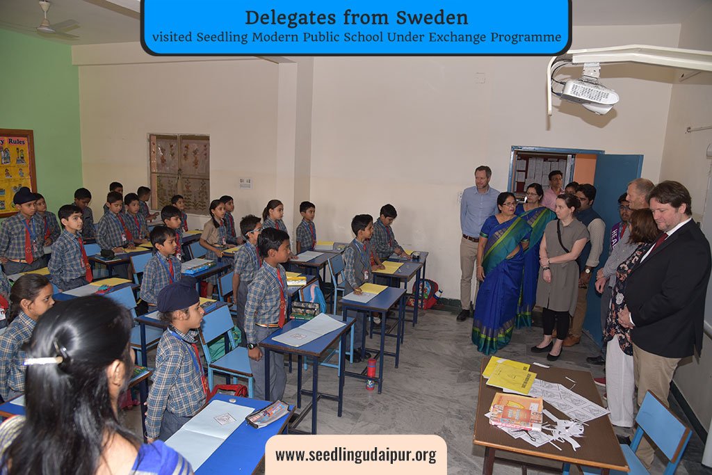 SeedlingUdaipur's tweet image. Delegates from Sweden Visited @SeedlingUdaipur School Under Exchange Programme. 
#SchoolFunction #Events #School #Activities #Visit #Retweet #Education #exchangestudent #exchange #Study #Scholarship #Scholard #Students #Teachers #Kids #Learning #Learn #InYear2018 #EducationSystem