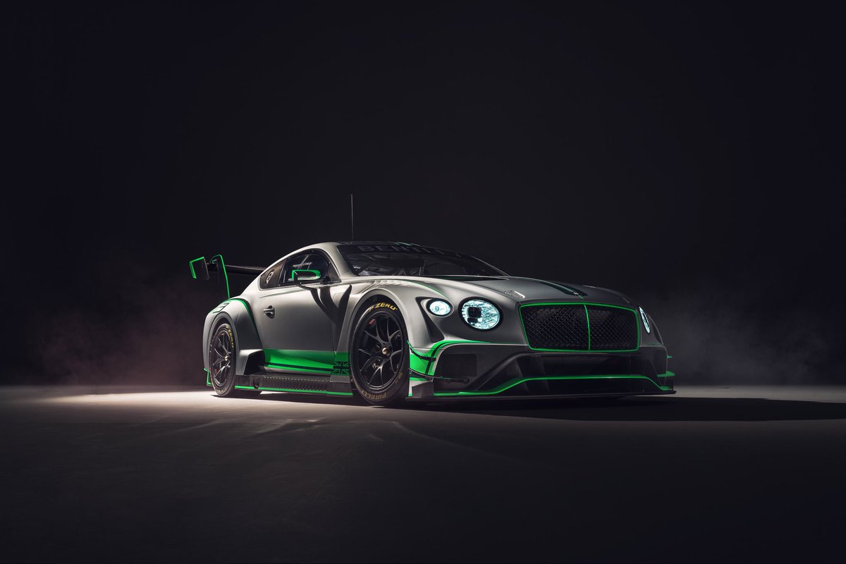 ASoucek's tweet photo. Toma ya 💥 Por fin está aquí! Qué os parece el nuevo Bentley Continental GT3? Para mi es el GT más bonito que he visto nunca. Enhorabuena a Bentley por hacer esta pieza de arte. Además, lo pruebo la semana que viene así que estoy ansioso por ver cómo va. 😍 https://t.co/cTB0sG8tSP