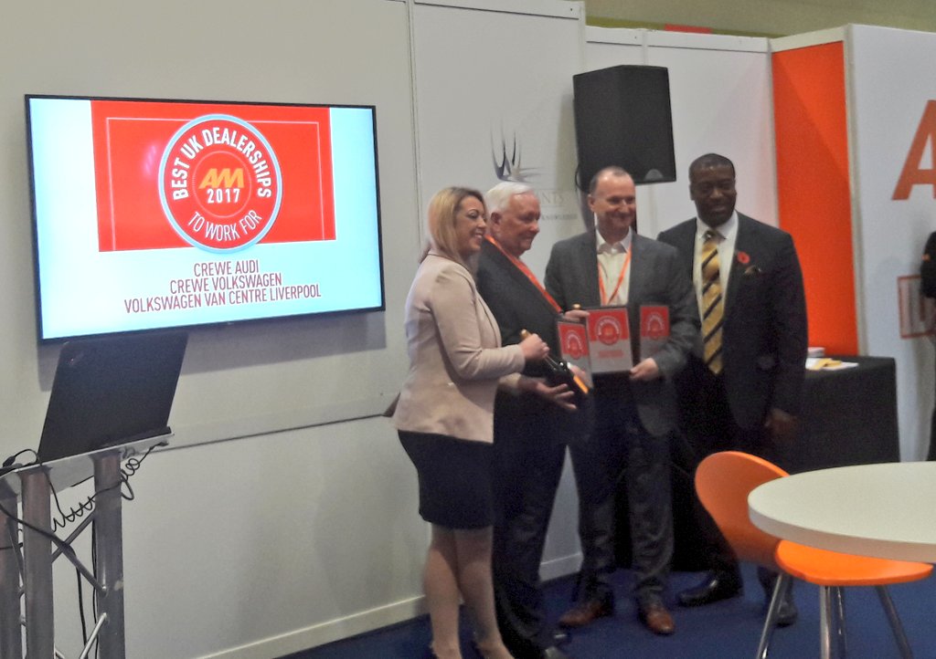 RMI_NFDA's tweet photo. Congratulations to all the winners! Best UK Dealership to Work for 2017
@AMLive2017 #AML2017 https://t.co/rHYZazmQ0s