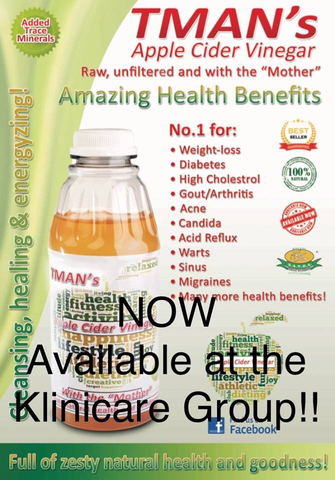 klinicare_phy's tweet photo. Now Available at Klinimed Pharmacy in Port Elizabeth for R69.90! Apple Cider Vinegar has way more uses other than a salad dressing!! @TmansAppleCider https://t.co/Vn317UagOK