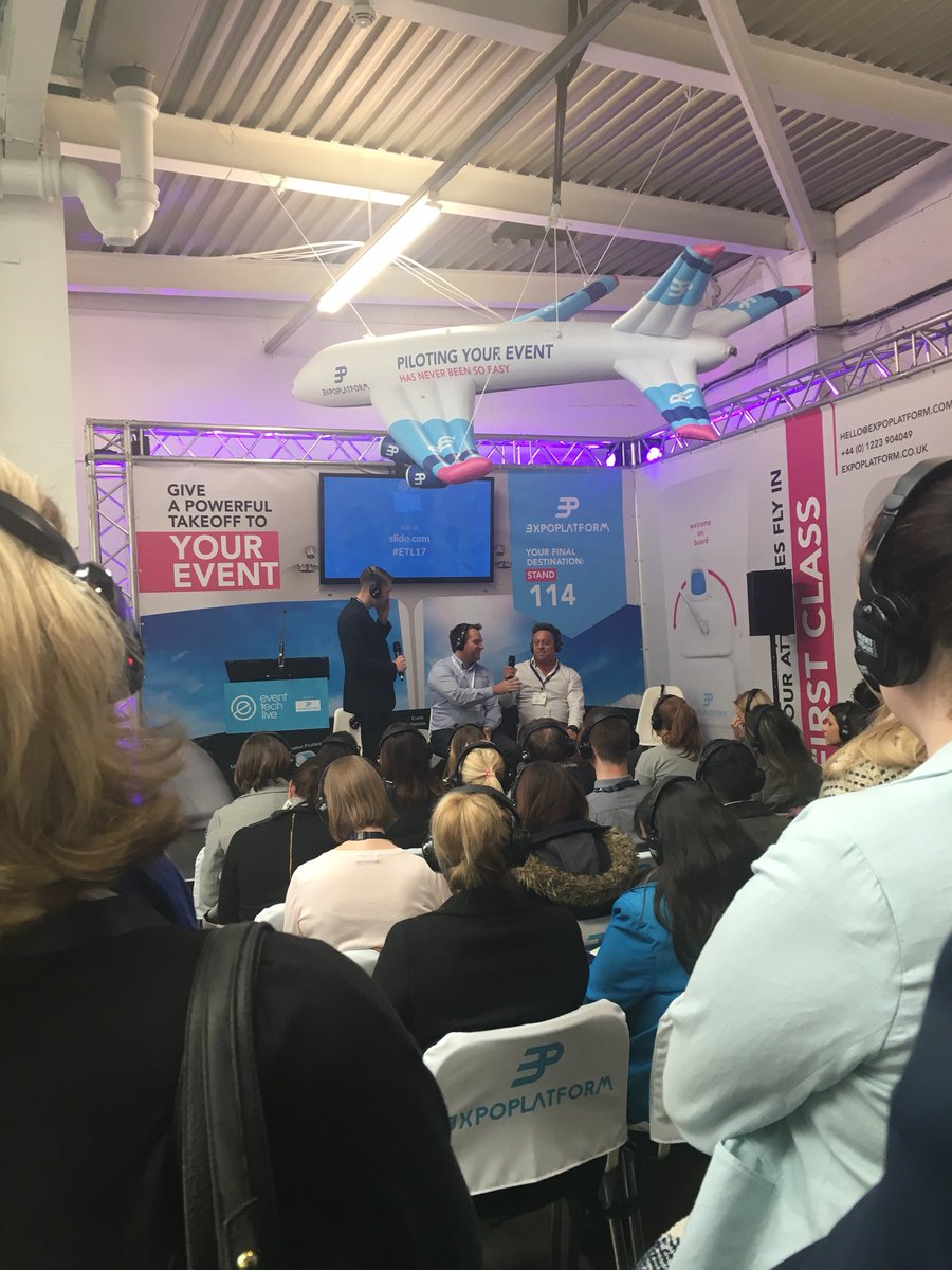 KateHitchman's tweet photo. Awesome morning at @eventtechlive catching up with @crowdcomms and meeting new friends @Bizzabo 👏🏻 Sessions have been so helpful! #ETL17 #eventprofs #technology #awesome https://t.co/i7JnYm5yj1