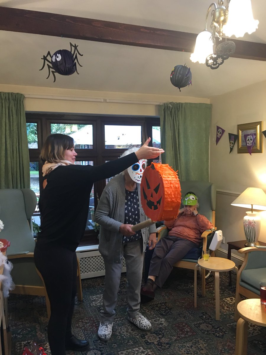 Residents and staff have fun