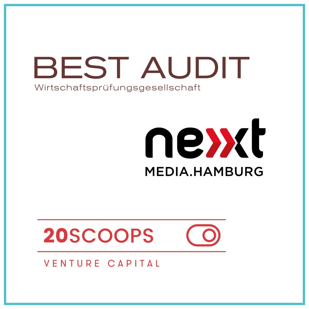 StartupPort_TU's tweet photo. ... und wir danken ebenfalls herzlichst @Best_Audit_Int @NextMediaHH und #20scoops als #unipitch-Möglichmacher! Zu den Tickets https://t.co/6NKSU9Fh1y (2/2) https://t.co/CgDOna9nF3