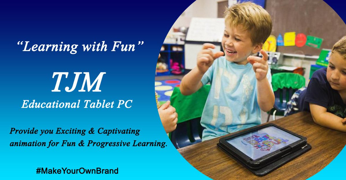 VieTechnology's tweet photo. TJM Educational tablet provide you Exciting &amp; Captivating animation for Fun &amp; Progressive Learning.
#EducationalTabletPC #LearningTabletPC #EducationalTabletPCmanufacturer #TabletPCforSchool #TabletPCforColleges https://t.co/230BAOEd91