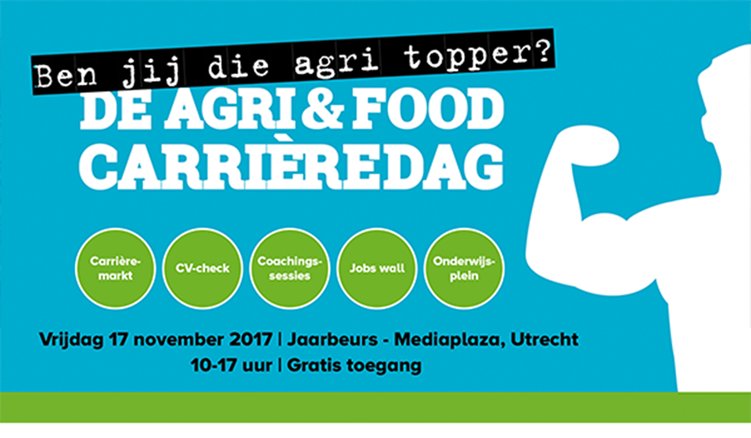 Wil jij carrière maken in de agri en food? Kom naar de <a href="/agricarrieredag/">Food & Agri Carriere</a> op vrijdag 17 november.