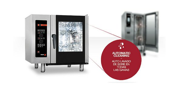 FagorPro's tweet photo. ¿Sabías que la función #AutomaticCleaning viene de serie en todos nuestros #hornos combi? https://t.co/Sxm9r9VwXF #Cocina #chefs https://t.co/AskH2ywiMn