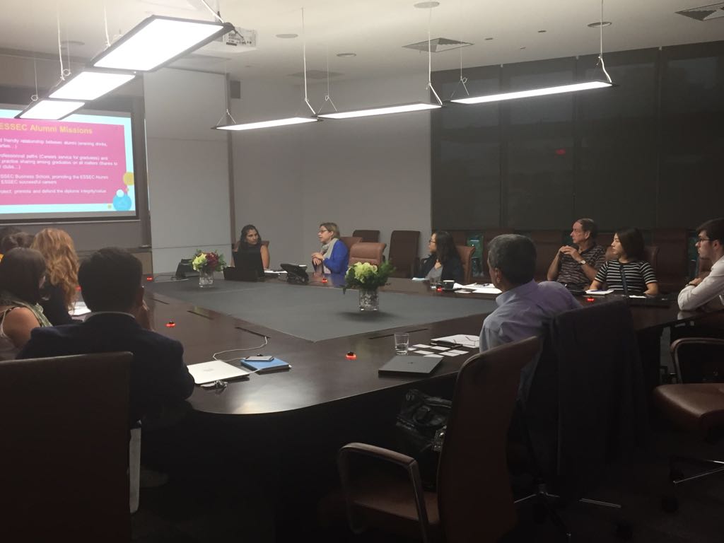 ESSEC_AP's tweet photo. Charles Bouaziz & Stephanie Jossermoz,@essecalumni President and Executive Director, share new developments and projects with our #ESSECAP students https://t.co/iZOZiTfb6t