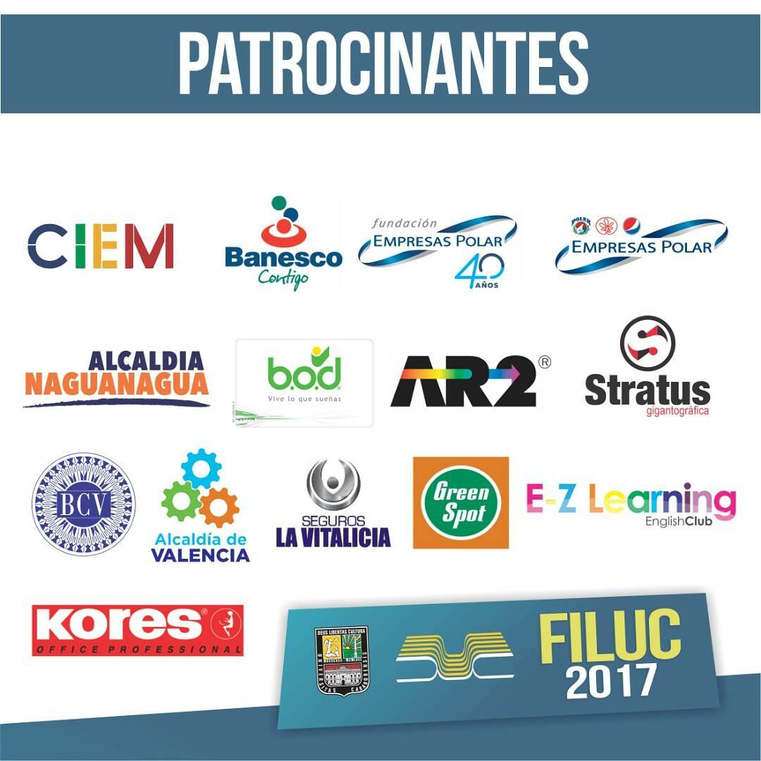 Filuc_oficial's tweet photo. Nuestros patrocinantes constituyen un aporte fundamental, para la organización y el desarrollo de la feria. De nuevo mil gracias por el apoyo #Filuc2017 #ParaSeguirLeyendo https://t.co/EtQbZDjZUt