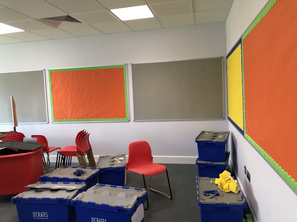 Team maths getting their new rooms ready!