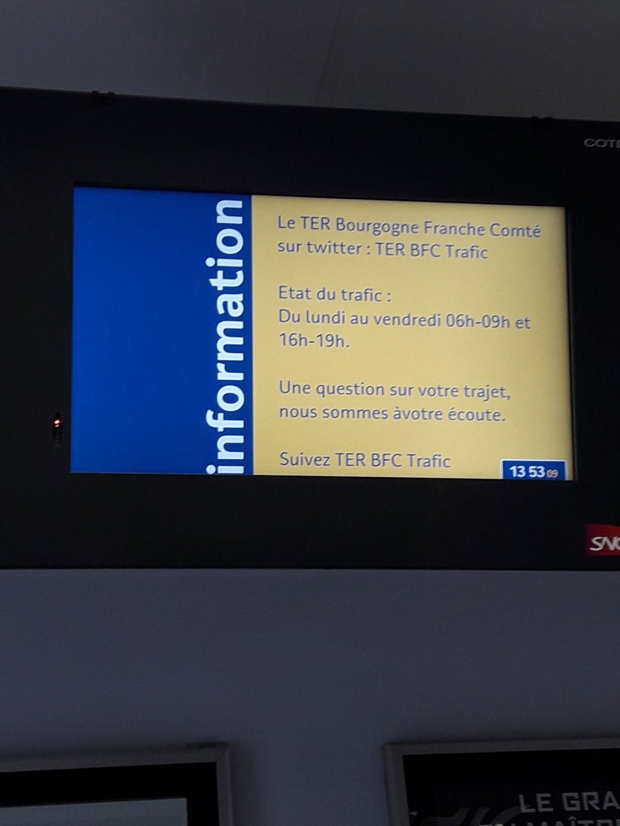 julienplm's tweet photo. Hey @TER_BFC_Trafic ✋Je t'ai fait un peu de pub à Paray le Monial 📣 Bon on peut pas mettre de caractères spéciaux sur CATI par contre 😕 https://t.co/YYtMlNo02P