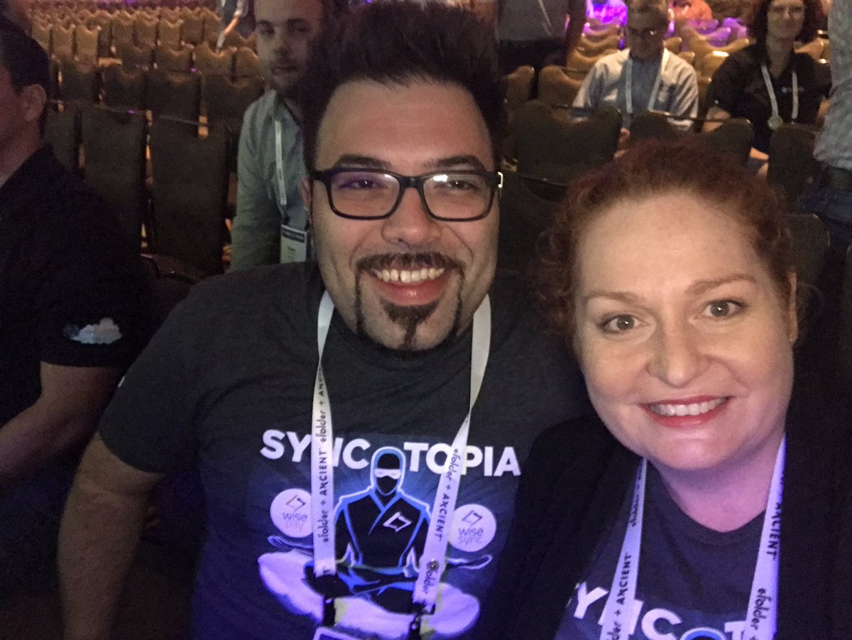 LOUDBec's tweet photo. Pumped for the first keynote!  #ITN17 #ninjaready #wise-sync https://t.co/yWRjujB5s7