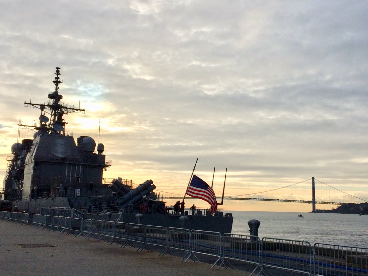 USS Hue City now pierside in Staten Island. #VeteransWeek #NYC #NavyInNYC @surflant
