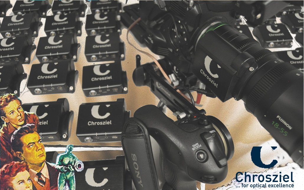 Chrosziel's tweet photo. Out NOW: Invaders from Bavaria! The @fujinonlenses MK lens Zoom motorizations leaving the mother ship. Be aware Broadcast, ENG, Documentary, and related producers: the CDM-MK-Z might change your POV. Further information at https://t.co/ellyx6j4aL #chrosziel #Sony https://t.co/gaA8Q69Rjo