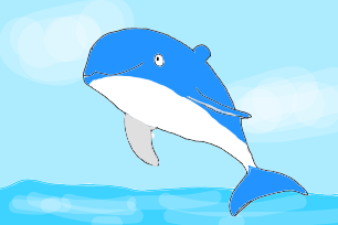 イルカ絵 イルカ絵