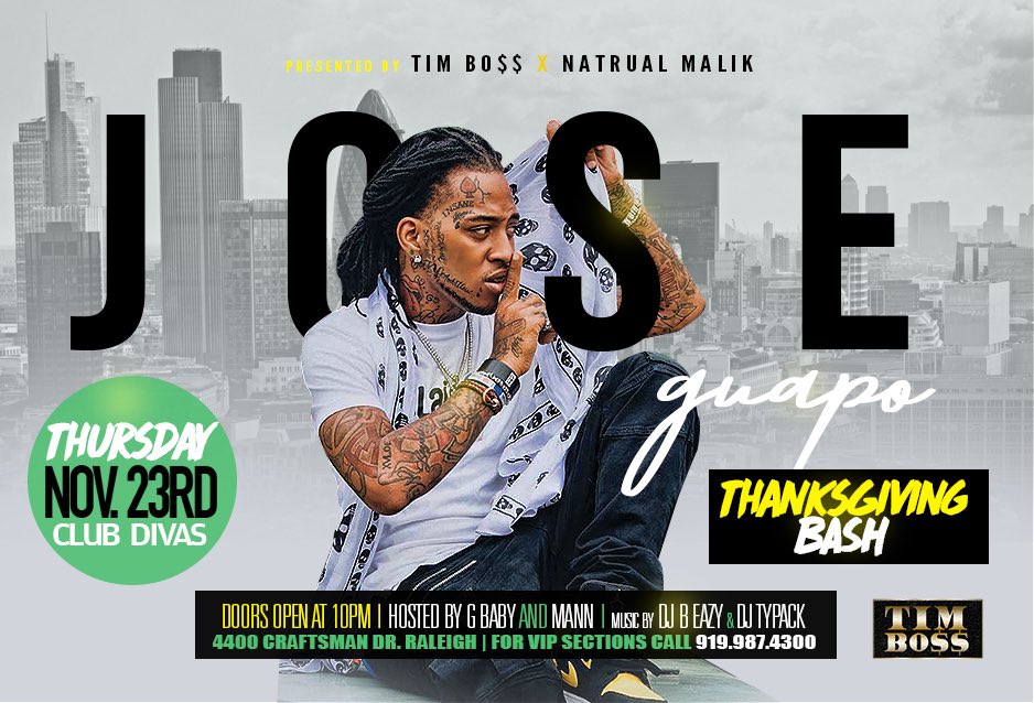 JoseGuapo's tweet photo. thanksgiving night #clubdivas Raleigh North Carolina it's litty 🔥 #whoop business.... https://t.co/8J9qaMySgM