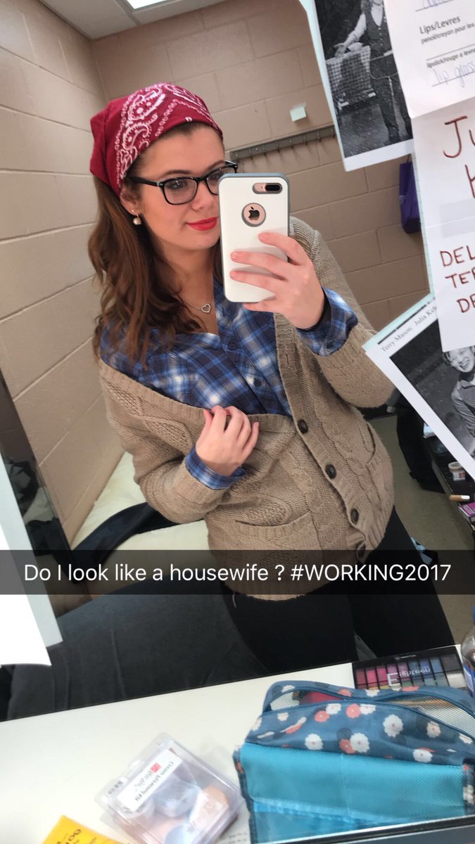 payt_powell's tweet photo. Please come out tonight at 8pm to see opening night if our show WORKING in the Seelig theater! I’m thrilled to be have directed and acted with such amazing people.. you won’t want to miss it! #WORKING2017 https://t.co/unqBY9skMM