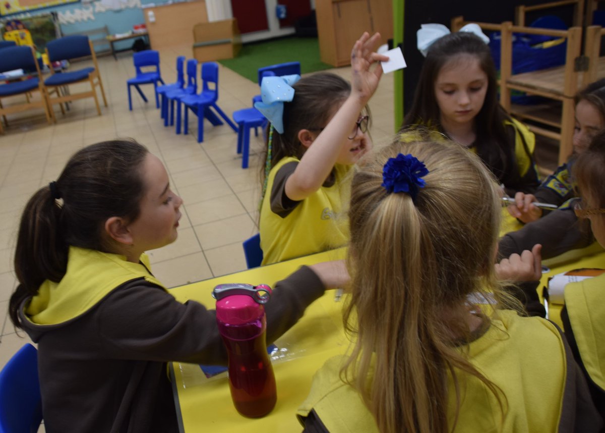 1HeywoodBrownie's tweet photo. We took part in #UKPW17  @YourUKParl The girls enjoyed decided in sixes what to take on their desert island. Some ran for seconder, while others voted &amp; we wrote postcards to parliament after a group discussion https://t.co/D6wSV5r9o7