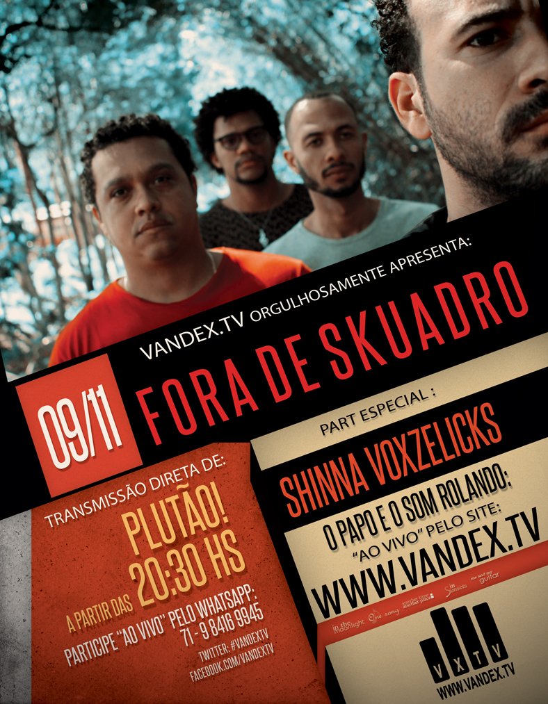 vandex's tweet photo. É Hoje!!  09/11 às 20:30 hs, #VandexTv com a banda "FORA DE SKUADRO". Curta pelo https://t.co/gGfVD6njV5, Berlim Puro! https://t.co/Yf1bt1l1TS