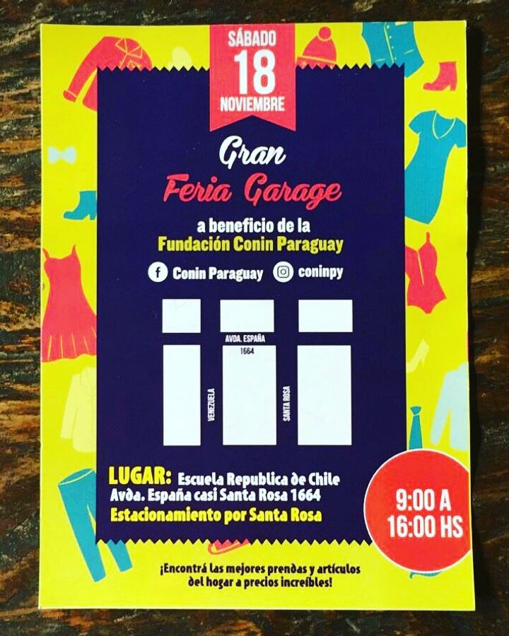 coninparaguay's tweet photo. Todo lo recaudado será a benefició de los Niños y Niñas desnutridos que asisten a la Fundación #Coninpy . Favor Rt @chichecorte https://t.co/C6AOBxoRRd