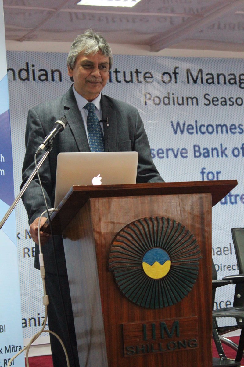 IIMShillong's tweet photo. #IIMShillong thanks the honorary delegates from the @RBI for sharing their valuable knowledge on the Monetary Policy and Fiscal Policy as a part of the Reserve Bank of India Outreach Program for the 6th Season of #ThePodium Corporate Interaction Series.
#10YearsOfIIMShillong https://t.co/EOySOSfvin