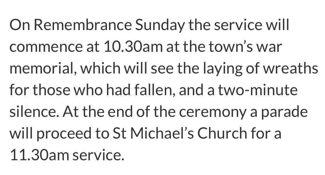 TownAmbassador's tweet photo. Remembrance service details @LetchworthGC to honour the fallen. Please be aware that there will be road closures in place on Remembrance Sunday 12/11/2017 in and around Station Place. https://t.co/YyeaXr2pdV