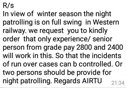 airtuwr's tweet photo. @Gmwrly @RailMinIndia https://t.co/ngqa68IKgY
